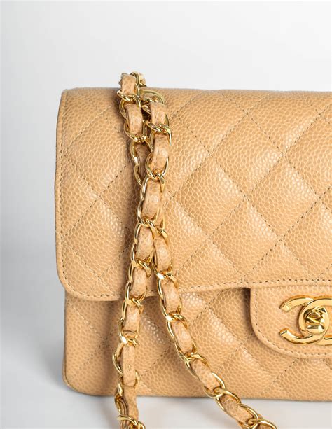 beige caviar chanel|Flap Bags .